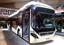 IAA 2016 in Hannover. Zu sehen hier der Volvo 7900 Hybrid. Aufnahme vom 25.09.2016