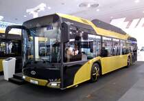 IAA 2016 in Hannover. Zu sehen hier der Solaris Urbino CNG. Aufnahme vom 25.09.2016