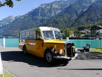 Ex PTT - Saurer Postauto in Bönigen am 30.09.2016
