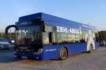 Elektrobus: ebe Europa GmbH Blue City Bus mit Ziehl-Abegg Radnabenmotoren, Landesgartenschau Öhringen 25.09.2016