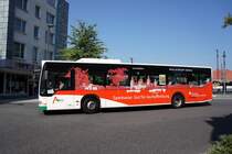 Stadtbus Aschaffenburg / Verkehrsgemeinschaft am Bayerischen Untermain (VAB): Mercedes-Benz Citaro der Stadtwerke Aschaffenburg Verkehrs-GmbH (STWAB), aufgenommen im September 2016 in der Nähe vom Hauptbahnhof in Aschaffenburg.