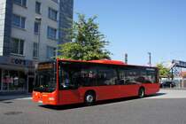 Bus Aschaffenburg / Verkehrsgemeinschaft am Bayerischen Untermain (VAB): MAN Lion's City Ü der Verkehrsgesellschaft mbH Untermain (VU) / Untermainbus, aufgenommen im September 2016 in der Nähe vom Hauptbahnhof in Aschaffenburg.