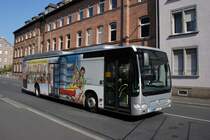 Bus Aschaffenburg / Verkehrsgemeinschaft am Bayerischen Untermain (VAB): Mercedes-Benz Citaro LE Ü der Omnibus Vogel GmbH, aufgenommen im September 2016 in der Nähe vom Hauptbahnhof in Aschaffenburg.