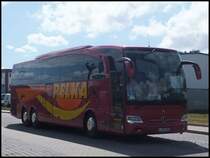 Mercedes Travego von Pelka aus Deutschland im Stadthafen Sassnitz am 02.07.2014