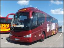 Scania Irizar von Korte aus Deutschland im Stadthafen Sassnitz am 02.07.2014