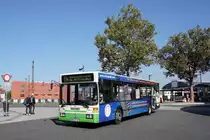 Stadtbus Aschaffenburg / Verkehrsgemeinschaft am Bayerischen Untermain (VAB): Mercedes-Benz O 405 N der Stadtwerke Aschaffenburg Verkehrs-GmbH (STWAB), aufgenommen im September 2016 in der Nähe vom Hauptbahnhof in Aschaffenburg.