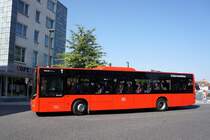 Bus Aschaffenburg / Verkehrsgemeinschaft am Bayerischen Untermain (VAB): MAN Lion's City Ü der Verkehrsgesellschaft mbH Untermain (VU) / Untermainbus, aufgenommen im September 2016 in der Nähe vom Hauptbahnhof in Aschaffenburg.