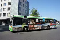 Stadtbus Aschaffenburg / Verkehrsgemeinschaft am Bayerischen Untermain (VAB): Mercedes-Benz O 405 N der Stadtwerke Aschaffenburg Verkehrs-GmbH (STWAB), aufgenommen im September 2016 in der Nähe vom Hauptbahnhof in Aschaffenburg.