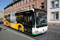 Stadtbus Aschaffenburg / Verkehrsgemeinschaft am Bayerischen Untermain (VAB): Mercedes-Benz Citaro C2 der Stadtwerke Aschaffenburg Verkehrs-GmbH (STWAB), aufgenommen im September 2016 in der Nähe vom Hauptbahnhof in Aschaffenburg.
