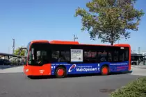 Bus Aschaffenburg / Verkehrsgemeinschaft am Bayerischen Untermain (VAB): Mercedes-Benz Citaro C2 K von WF-Reisen / Omnibus-Reisedienst Winfried Flaschenträger, aufgenommen im September 2016 in der Nähe vom Hauptbahnhof in Aschaffenburg.