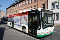 Stadtbus Aschaffenburg / Verkehrsgemeinschaft am Bayerischen Untermain (VAB): Mercedes-Benz Citaro der Stadtwerke Aschaffenburg Verkehrs-GmbH (STWAB), aufgenommen im September 2016 in der Nähe vom Hauptbahnhof in Aschaffenburg.