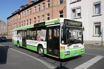 Stadtbus Aschaffenburg / Verkehrsgemeinschaft am Bayerischen Untermain (VAB): Mercedes-Benz O 405 N der Stadtwerke Aschaffenburg Verkehrs-GmbH (STWAB), aufgenommen im September 2016 in der Nähe vom Hauptbahnhof in Aschaffenburg.