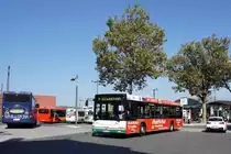 Stadtbus Aschaffenburg / Verkehrsgemeinschaft am Bayerischen Untermain (VAB): MAN NL der Stadtwerke Aschaffenburg Verkehrs-GmbH (STWAB), aufgenommen im September 2016 in der Nähe vom Hauptbahnhof in Aschaffenburg.