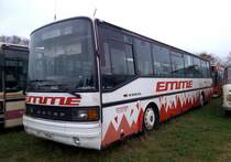 Alter Setra 215 UL abgestellt und bereit für die Verschrottung. Aufgenommen am 01.12.2014