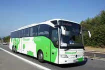 Mercedes-Benz Tourismo der BOHR Omnibus GmbH / Flibco, Airport-Shuttle-Service (Sales-Lentz Group). Aufgenommen im September 2016 in der N�he von Mainz.