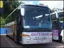 Setra 415 GT-HD von Dittmar aus Deutschland im Stadthafen Sassnitz am 02.07.2014