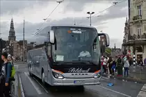 . Setra S516 HD unterwegs in den Straßen von Amsterdam.  Sept. 2016