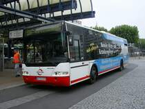 Neoplan,Wagen 0007,als Werbetr�ger von www.mak-pflege.de.(28.08.2008)
