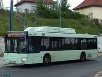 MAN Niederflurbus 2. Generation CNG der Stadtverkehrsgesellschaft mbH Frankfurt Oder in Frankfurt am 09.06.2016