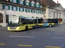 STI - MAN Lion`s City  Nr.144  BE 801144 vor dem Bahnhof Thun am 28.10.2016