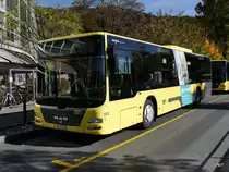 STI - MAN Lion`s City Nr.153  BE 801153 auf dem STI Parkplatz beim Bahnhof Thun am 28.10.2016