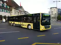 STI - MAN Lion`s City Nr.158  BE 752158 vor dem Bahnhof Thun am 28.10.2016