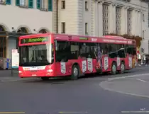 STI - MAN Lion`s City Nr.160  BE 752160 vor dem Bahnhof Thun am 28.10.2016