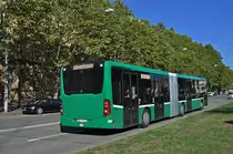 Mercedes Citaro 7014, auf der Linie 36, fährt zur Haltestelle Erlenmatt. Die Aufnahme stammt vom 26.08.2015.