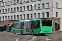 Mercedes Citaro 717, auf der Linie 48, fährt zur Haltestelle Schützenhaus. Die Aufnahme stammt vom 26.08.2015.
