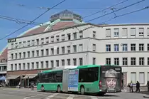 Mercedes Citaro 708, auf der Linie 48, fährt zur Haltestelle Schützenhaus. Die Aufnahme stammt vom 26.08.2015.