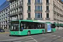 Mercedes Citaro 707, auf der Linie 48, fährt zur Haltestelle Schützenhaus. Die Aufnahme stammt vom 26.08.2015.