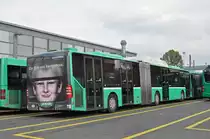Mercedes Citaro 715 steht auf dem Hof der Garage Rankstrasse. Die Aufnahme stammt vom 16.10.2015.