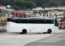 VDL Bova Reisebus am 07.09.16 in Bergen (NOR) am Kreuzfahrtanleger.