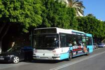 Bus Spanien / Bus Málaga: Renault Agora / Hispano der EMT Málaga (Empresa Malagueña de Transportes), aufgenommen im November 2016 im Stadtgebiet von Málaga.
