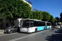 Bus Spanien / Bus M�laga: Gelenkbus Irisbus Citelis / Hispano Habit der EMT M�laga (Empresa Malague�a de Transportes), aufgenommen im November 2016 im Stadtgebiet von M�laga.