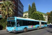 Bus Spanien / Bus Mlaga: Mercedes-Benz O 405 GN HISPANO der EMT Mlaga (Empresa Malaguea de Transportes), aufgenommen im November 2016 im Stadtgebiet von Mlaga.