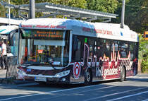 Sileo S 12 Elektrobus der SWB, BN-SW 874, 240 Kw, Reichweite 230 bis 300 km, am Hbf Bonn 07.09.2016