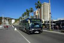 Bus Spanien / Bus Málaga: Castrosua Magnus / MAN der EMT Málaga (Empresa Malagueña de Transportes), aufgenommen im November 2016 im Stadtgebiet von Málaga.