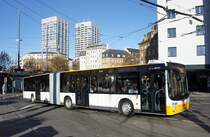 Stadtbus Mainz: MAN Lion's City G der DB Regio Bus Südwest GmbH (Rhein-Nahe-Bus / ORN - Omnibusverkehr Rhein-Nahe GmbH), aufgenommen im November 2016 am Hauptbahnhof in Mainz.