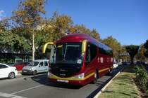 Bus Spanien / Bus Marbella: Irizar PB / MAN, aufgenommen im November 2016 im Stadtgebiet von Marbella.