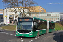 Mercedes Citaro 7035, auf der Linie 36, fährt zur Haltestelle Dreispitz. Die Aufnahme stammt vom 30.11.2016.