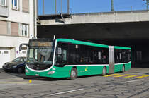 Mercedes Citaro 7003, auf der Linie 31, fährt zur Haltestelle Tinguely Museum. Die ASufnahme stammt vom 01.12.2016.