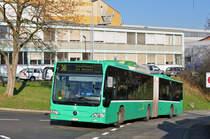 Mercedes Citaro 713, auf der Linie 36, fährt zur Haltestelle Dreispitz. Die Aufnahme stammt vom 01.12.2016.