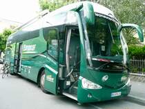 Scania Irizar als Mannschaftscar vom Radteam Europcar am 22.7.14 in Martigny.