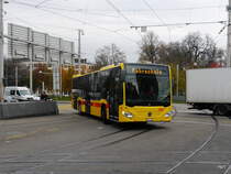 BLT - Mercedes Citaro  Nr.86  BL 161427 unterwegs auf Fahrschule in Basel am 23.11.2016