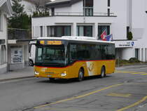 Postauto - Iveco Irisbus Crossway  GR 8070 unterwegs in Laax am 25.11.2016
