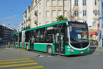 Mercedes Citaro 7036, auf der Linie 31, fährt zur Haltestelle am Wettsteinplatz. Die Aufnahme stammt vom 07.12.2016.