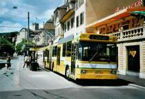 TN Neuch�tel Nr. 101 NAW/Hess Gelenktrolleybus am 2. August 2008 Neuch�tel, Place Pury