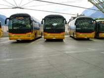 3 MAN Lion's Regio am 22.6.13 auf dem Postdeck Chur.