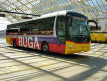 Lion's Regio mit Werbung fürs Bündner Generalabo am 22.6.13 auf dem Postdeck Chur.